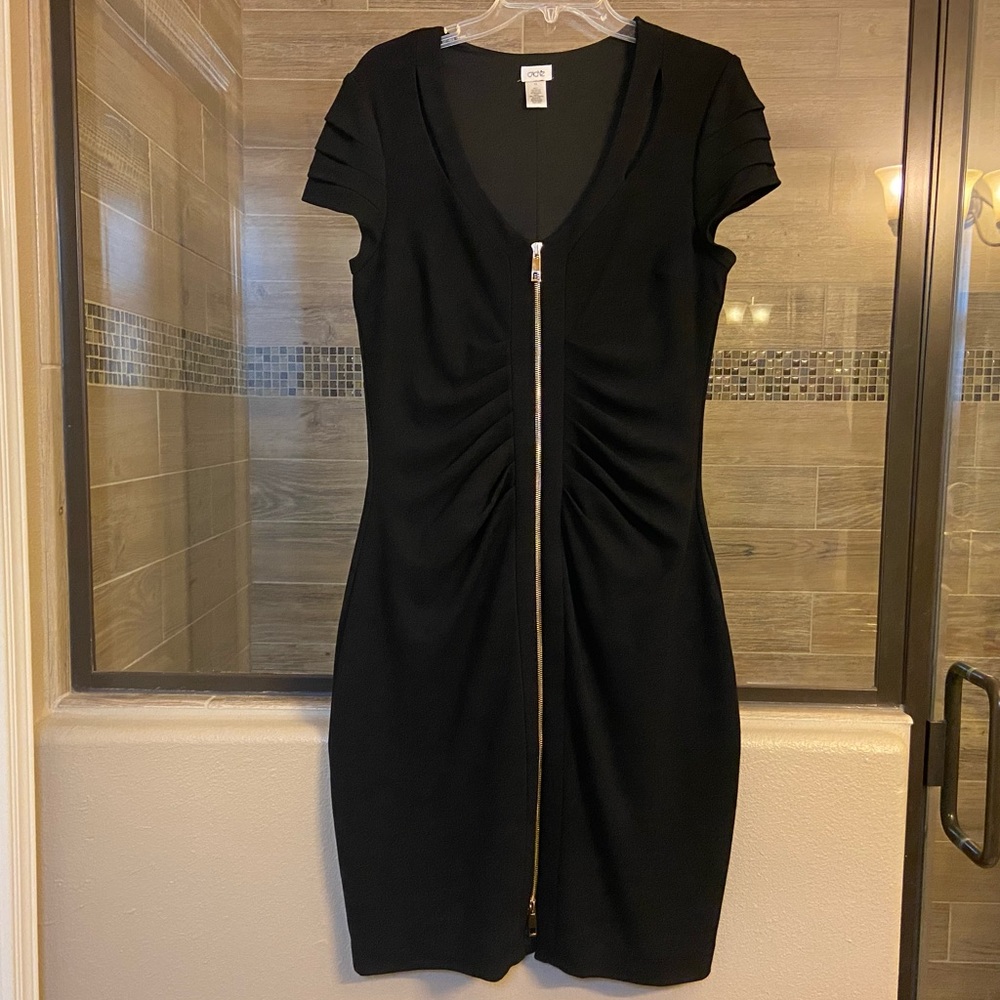 Cache Black Sheath Dress Size 12
